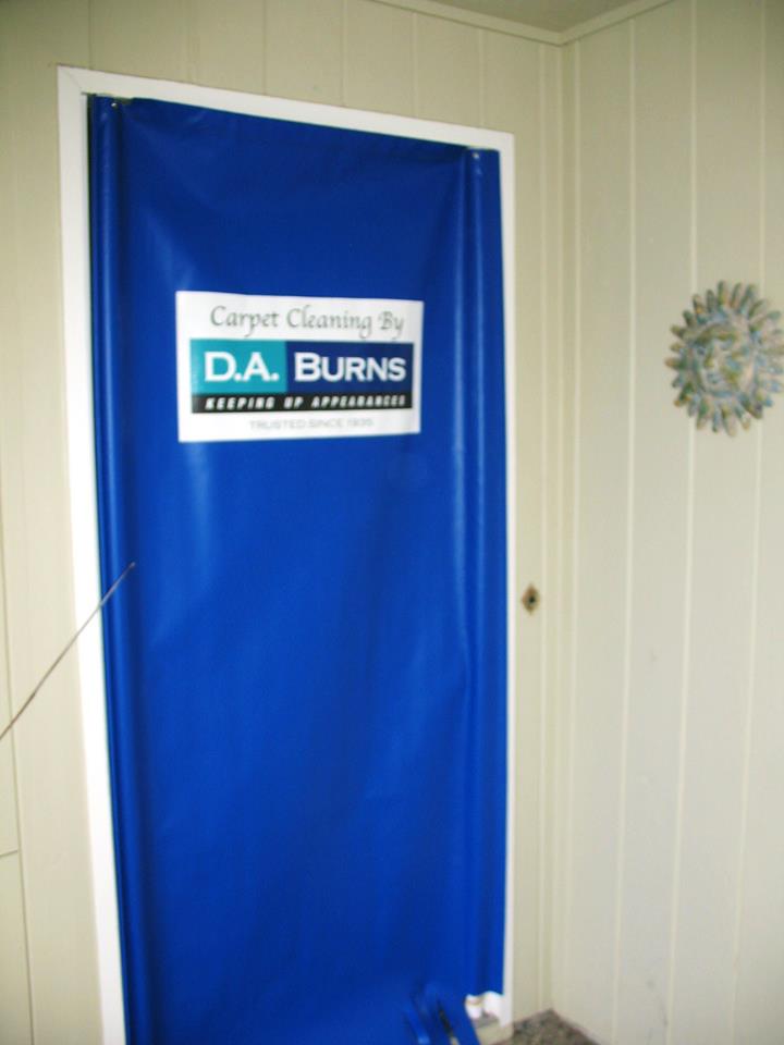 D. A. Burns Door Canvas for On-Location Cleaning